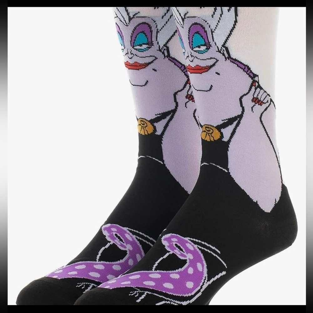 Unisex Ursula From The Little Mermaid Crew Socks One Size
